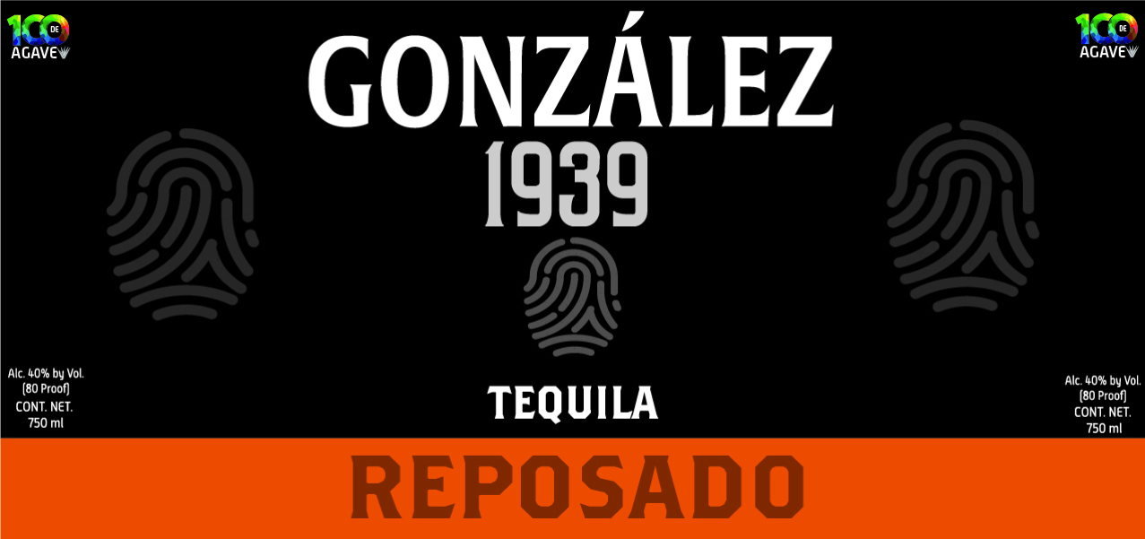 TABC label artwork for Gonzalez 1939 Reposado Tequila