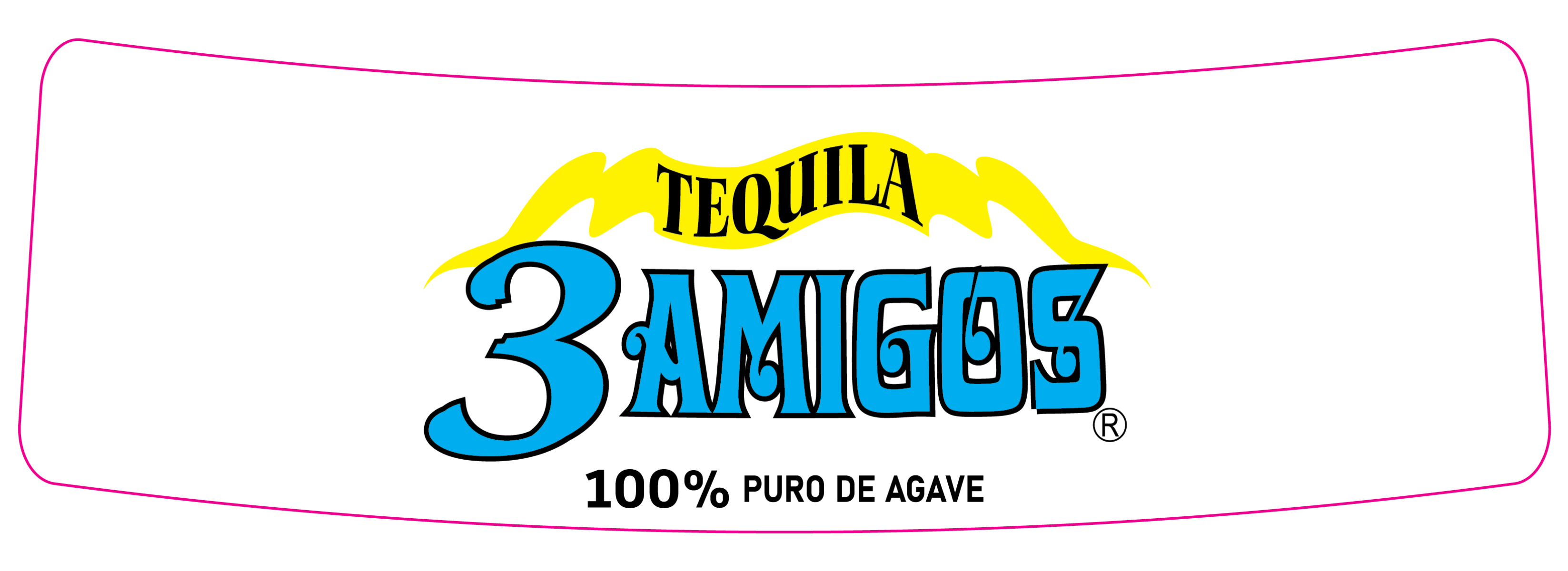 TABC label artwork for 3 Amigos Anejo Tequila