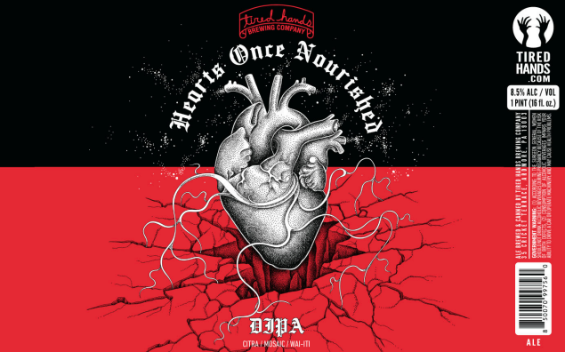 TABC label artwork for Hearts Once Nourished