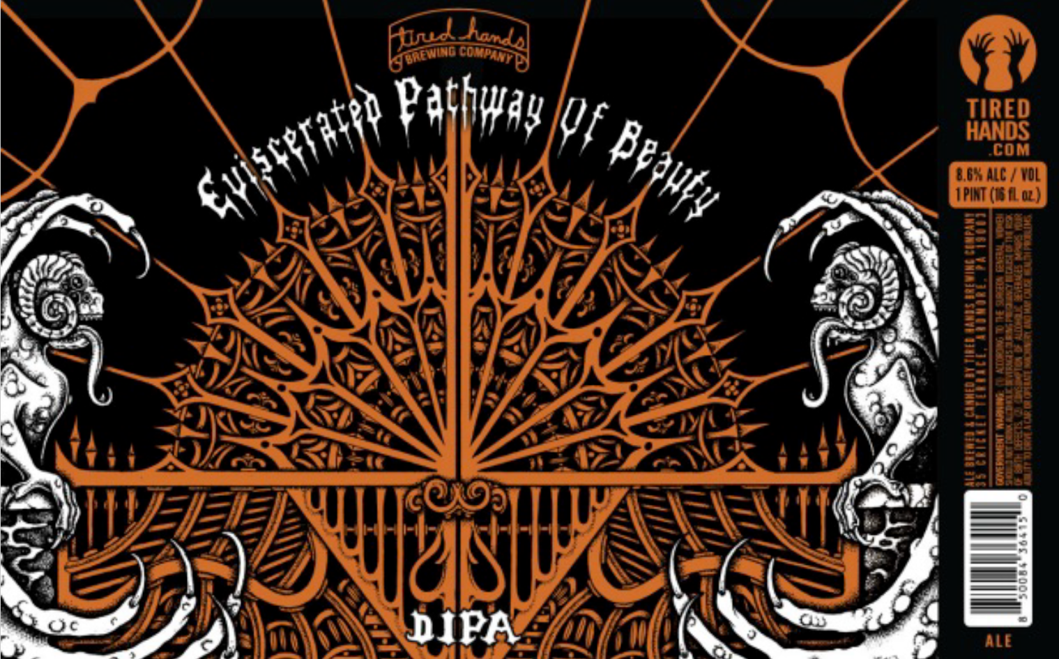 TABC label artwork for Eviscerated Pathway of Beauty