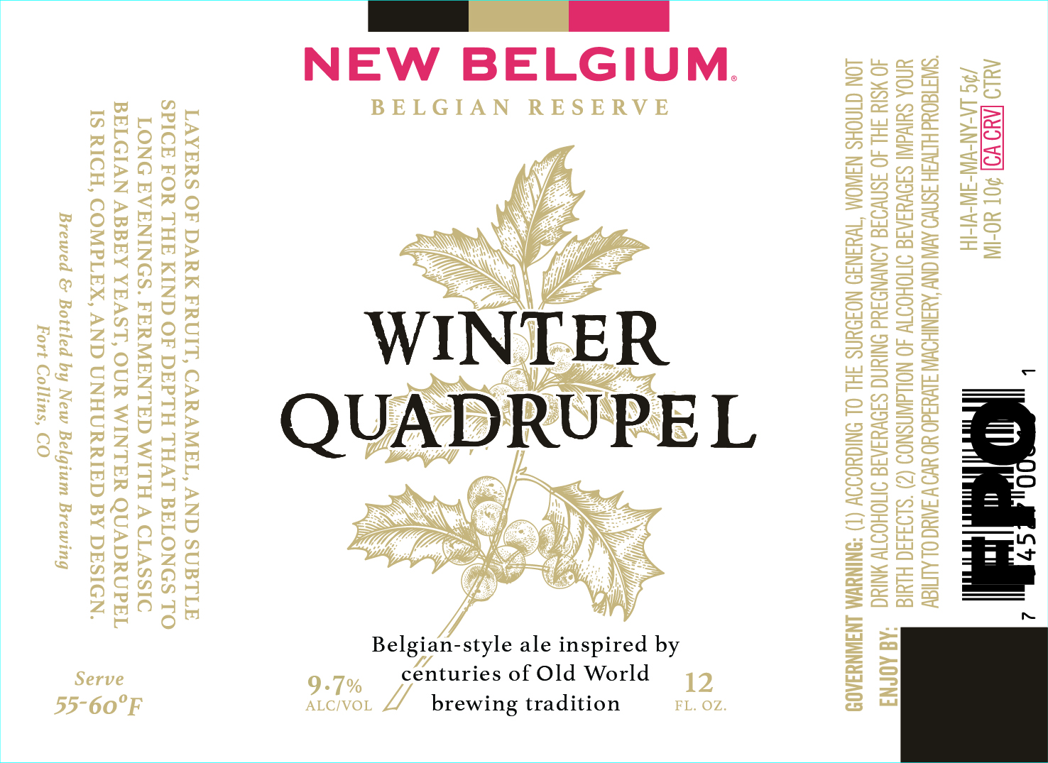 TABC label artwork for WINTER QUADRUPEL