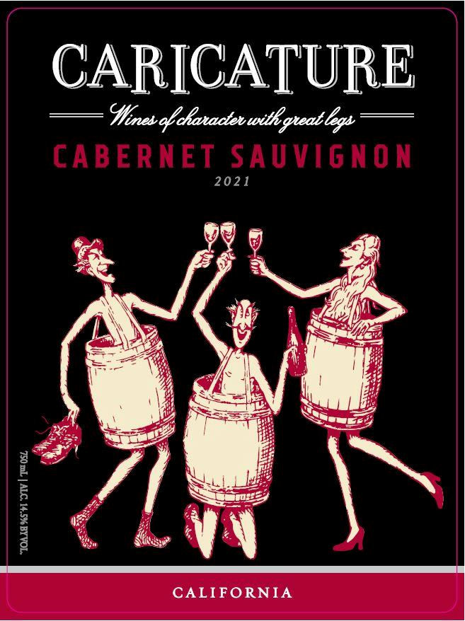 TABC label artwork for Caricature Cabernet Sauvignon California
