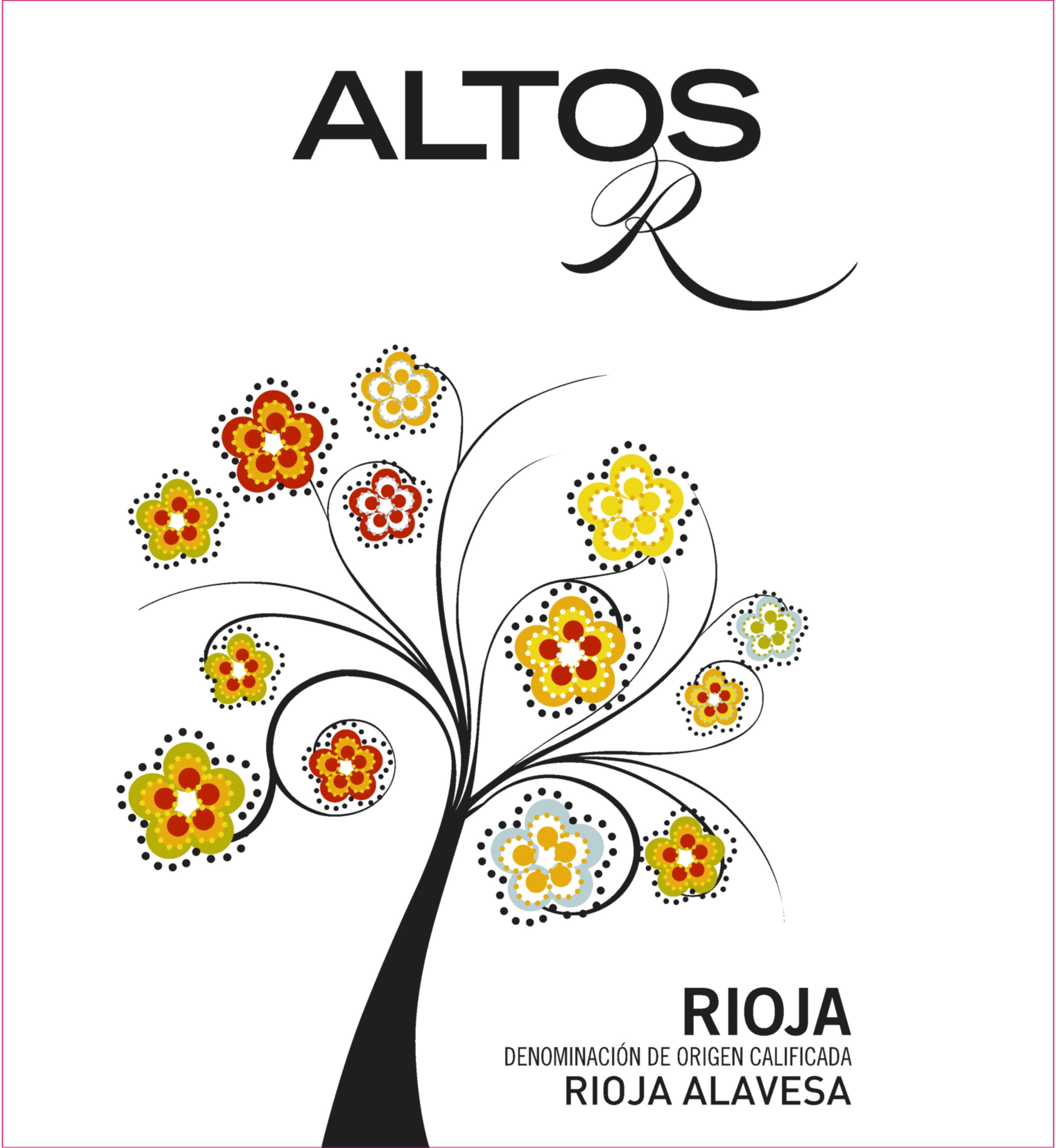 TABC label artwork for Altos R Tempranillo
