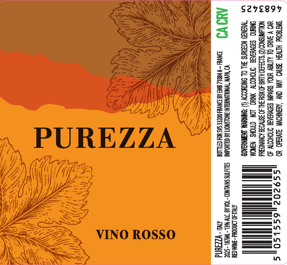 TABC label artwork for Purezza Red