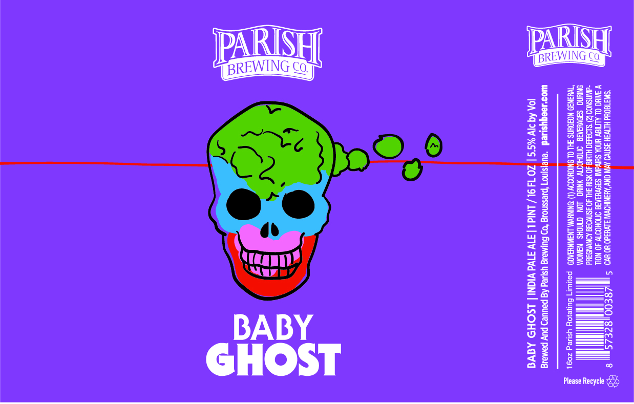 TABC label artwork for Baby Ghost