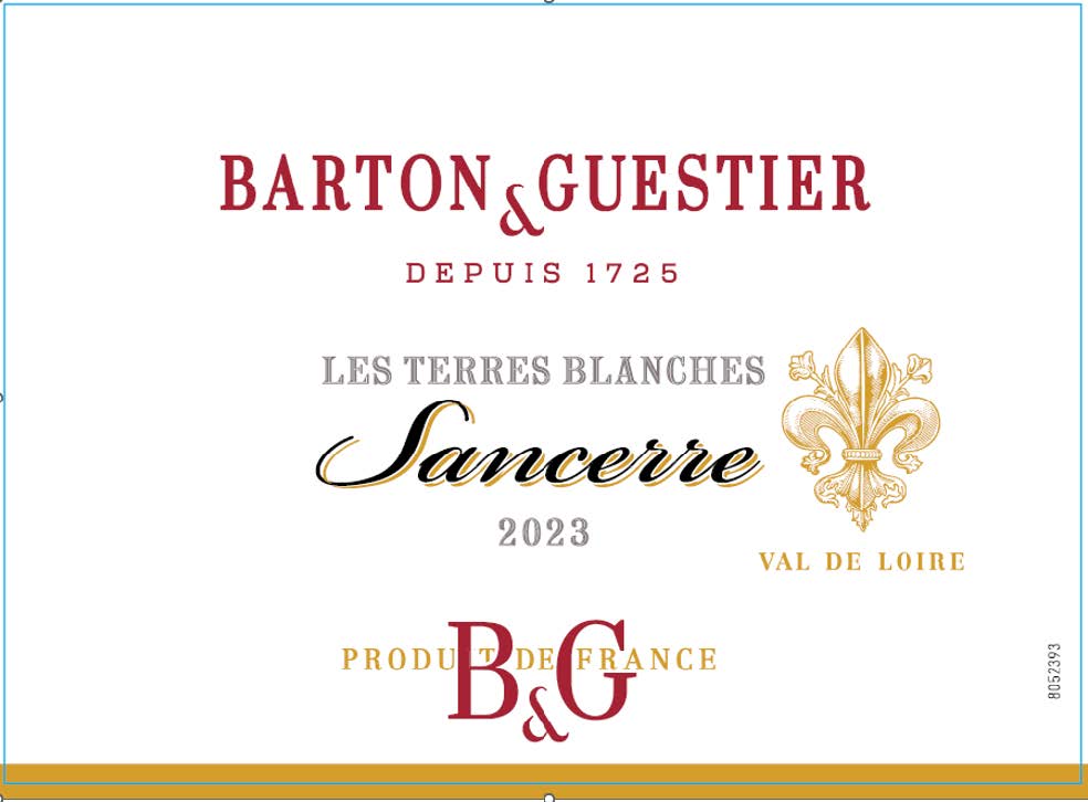 TABC label artwork for Barton & Guestier Les Terres Blanches Sancerre