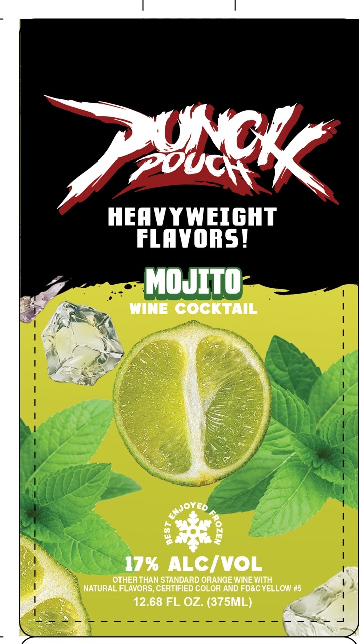 TABC label artwork for Punch Pouch Wine Cocktail - Mojito