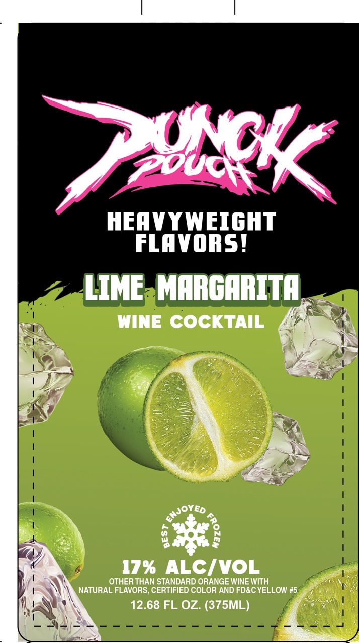 TABC label artwork for Punch Pouch Wine Cocktail - Lime Margarita