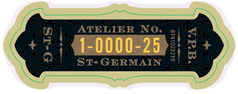 TABC label artwork for St~Germain Elderflower Liqueur