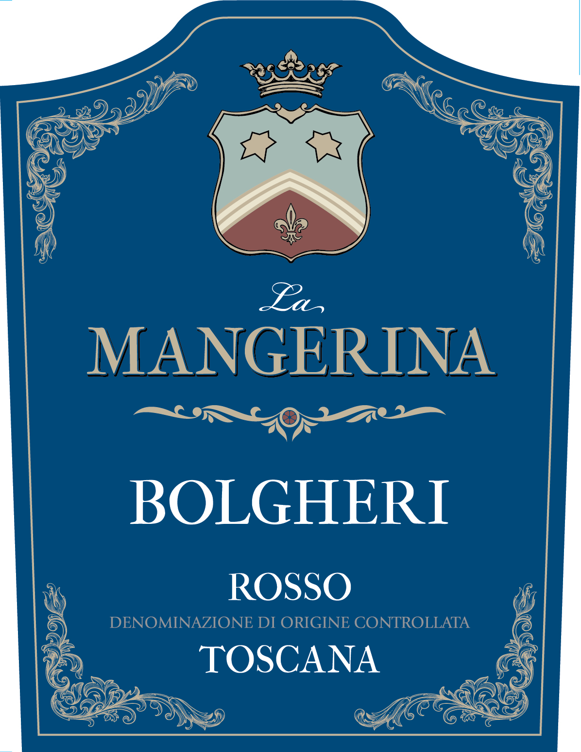 TABC label artwork for La Mangerina Bolgheri Rosso Toscana DOC