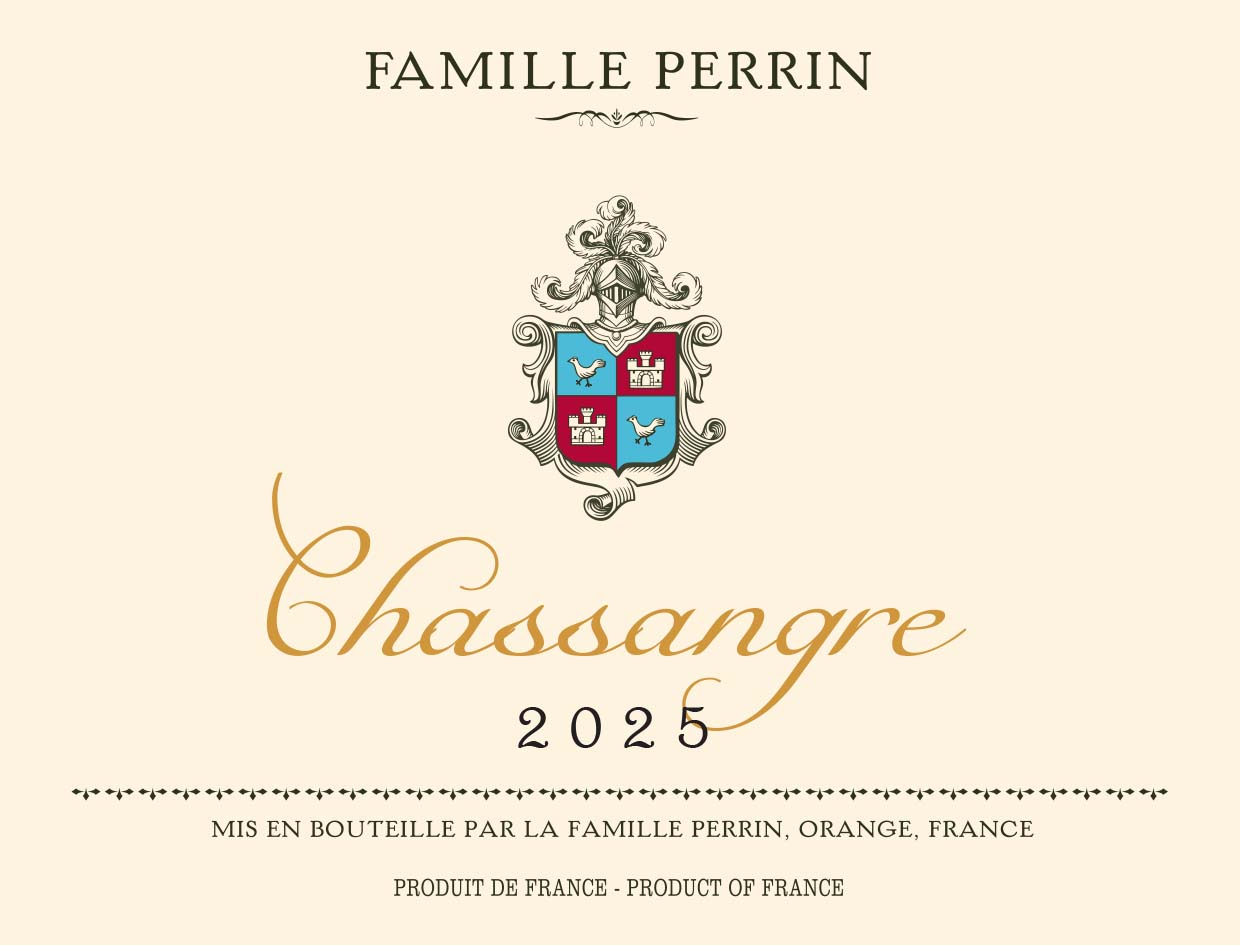 TABC label artwork for Famille Perrin Chassangre Mediterranee