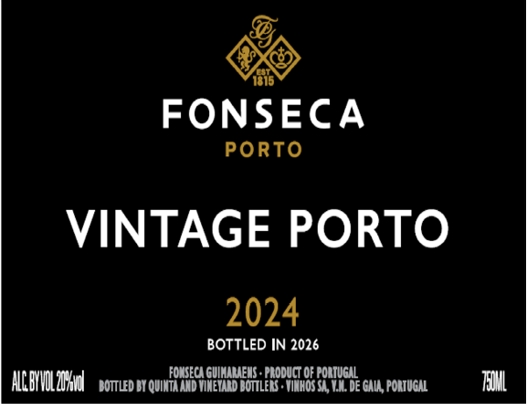 TABC label artwork for Fonseca Classic Vintage Porto