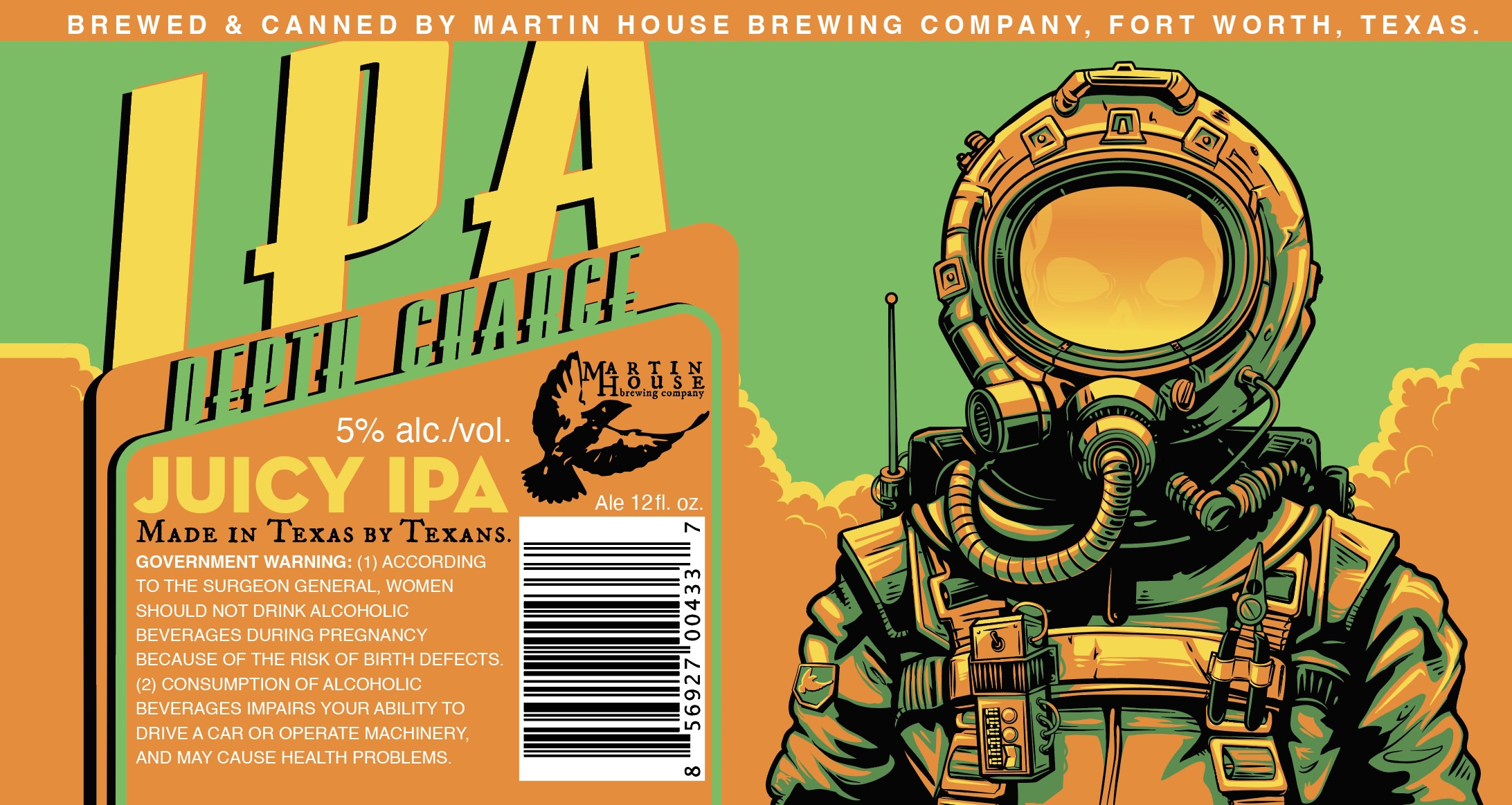 TABC label artwork for Depth Charge Can (2026)