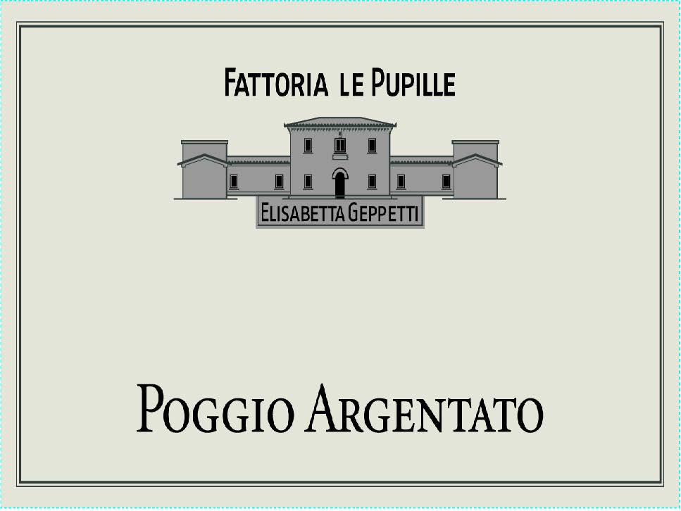 TABC label artwork for Fattoria Le Pupille "Poggio Argentato" Bianco Toscana IGT