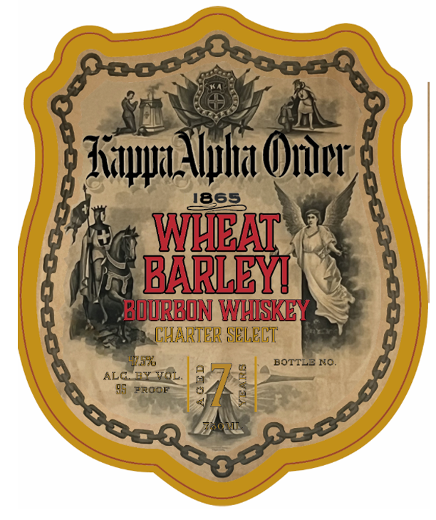TABC label artwork for KAPPA ALPHA ORDER BOURBON WHISKEY