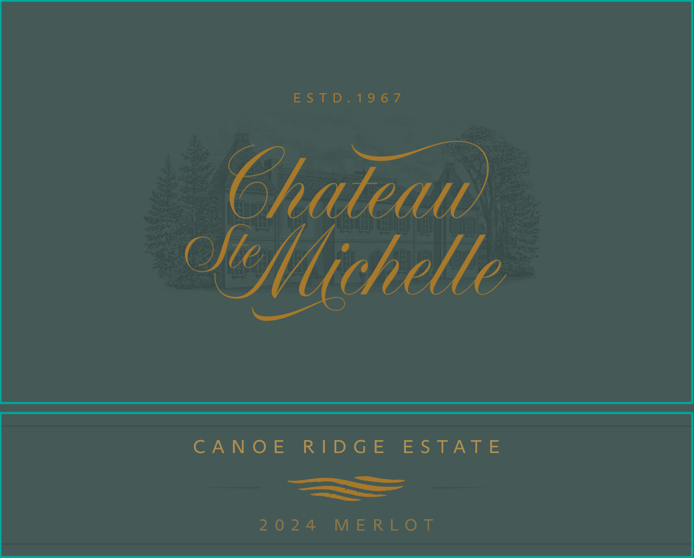TABC label artwork for Chateau Ste Michelle Merlot Canoe Ridge 2024
