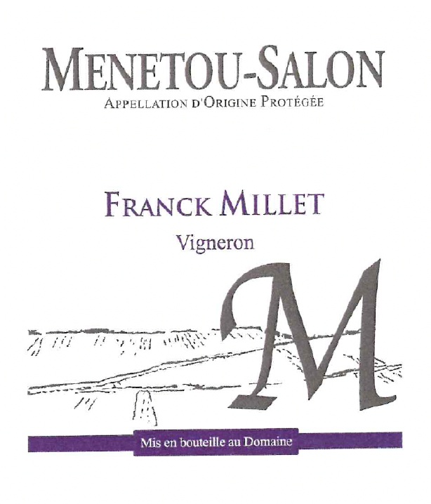 TABC label artwork for Franck Millet Menetou-Salon Blanc