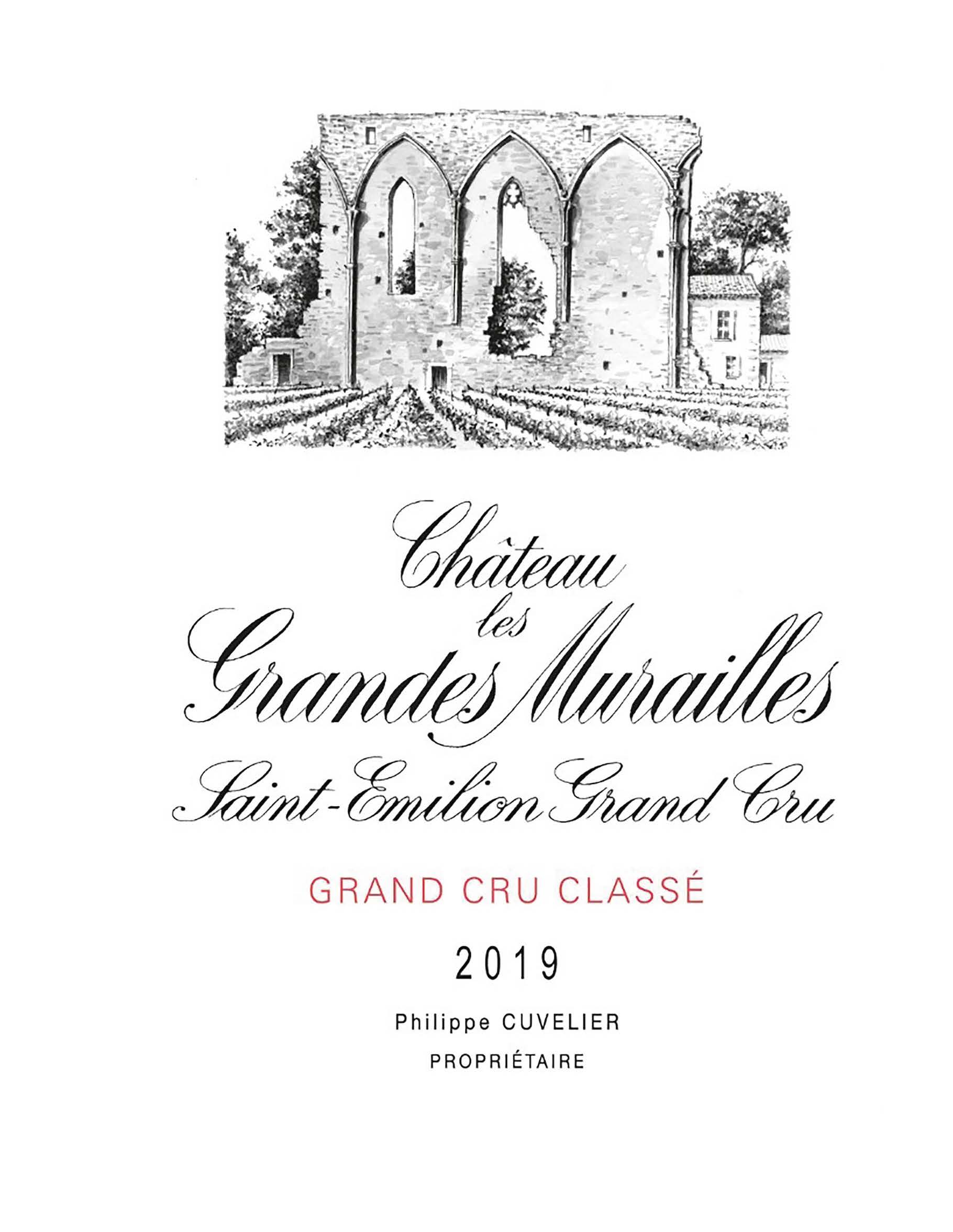 TABC label artwork for Château Les Grandes Murailles