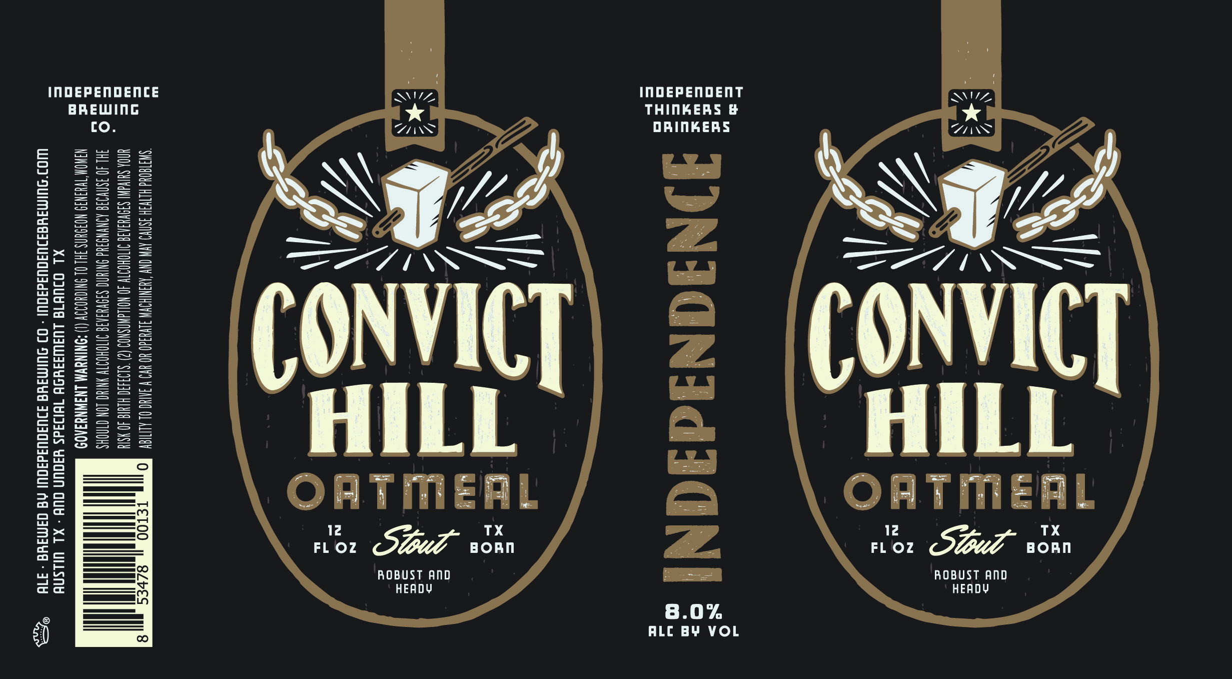 TABC label artwork for Convict Hill