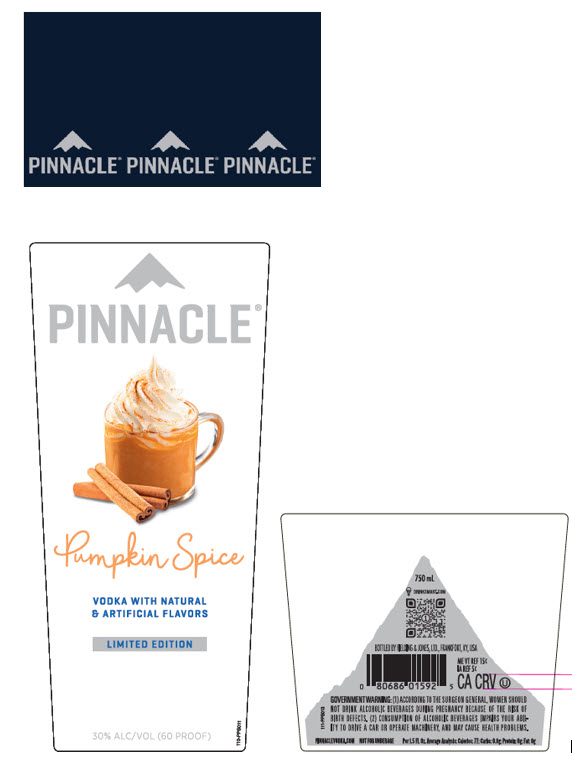 TABC label artwork for Pinnacle Pumpkin Spice