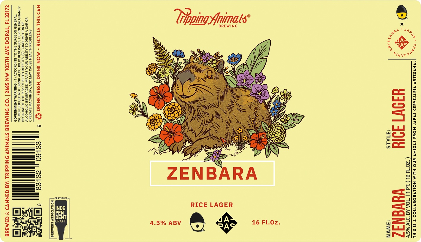 TABC label artwork for ZENBARA