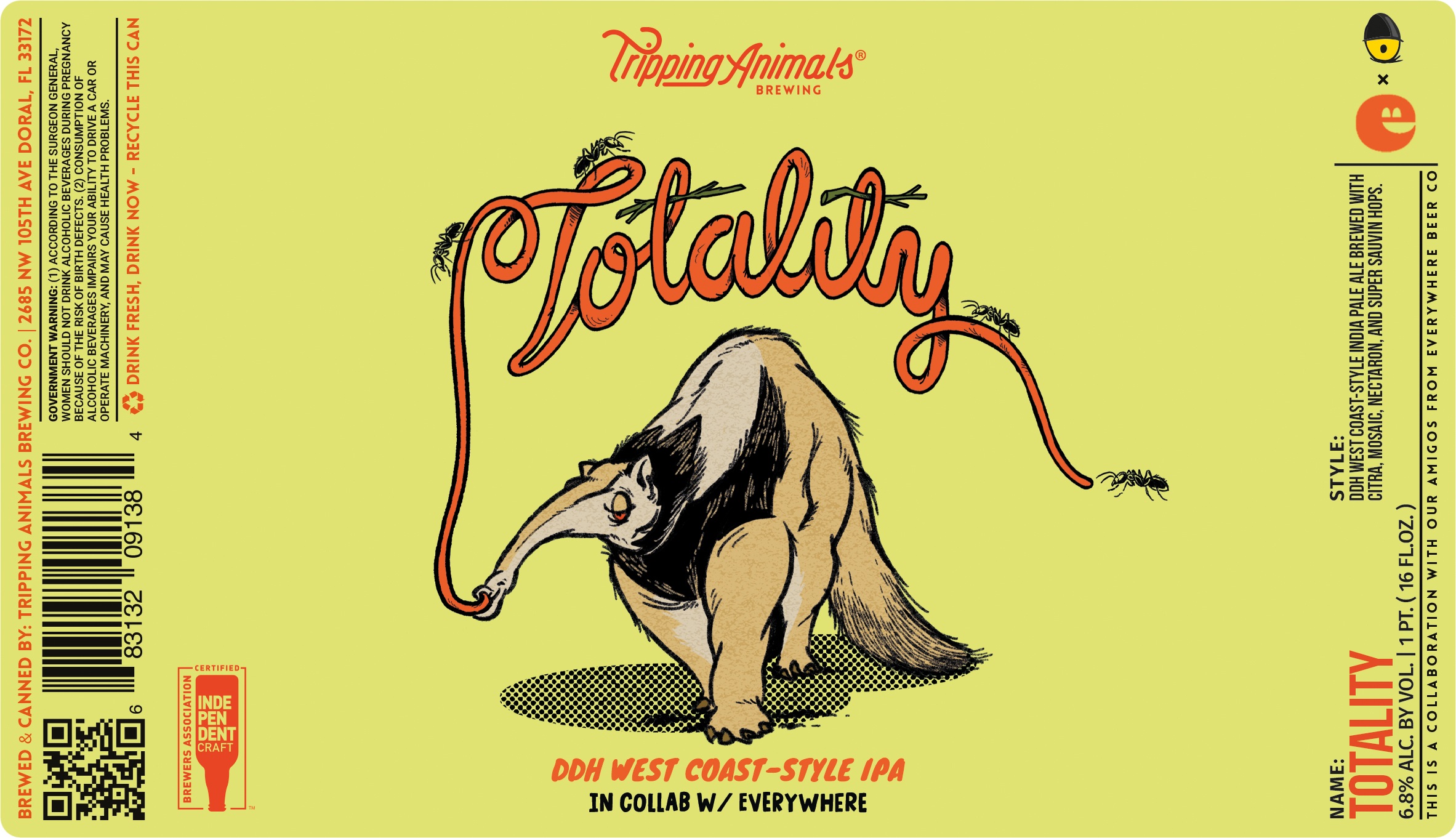 TABC label artwork for TOTALITY