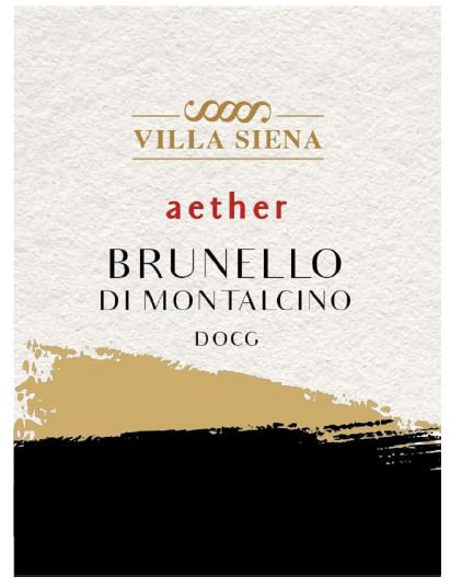 TABC label artwork for Villa Siena aether Brunello Di Montalcino DOCG
