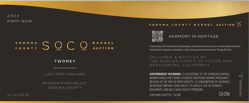 TABC label artwork for TWOMEY PINOT NOIR RUSSIAN RIVER VALLEY