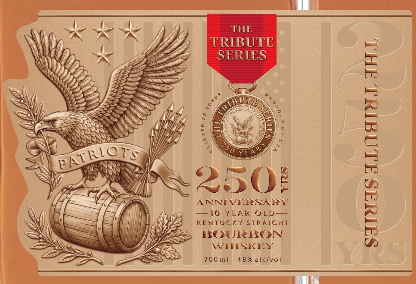 TABC label artwork for THE TRIBUTE SERIES PATRIOTS