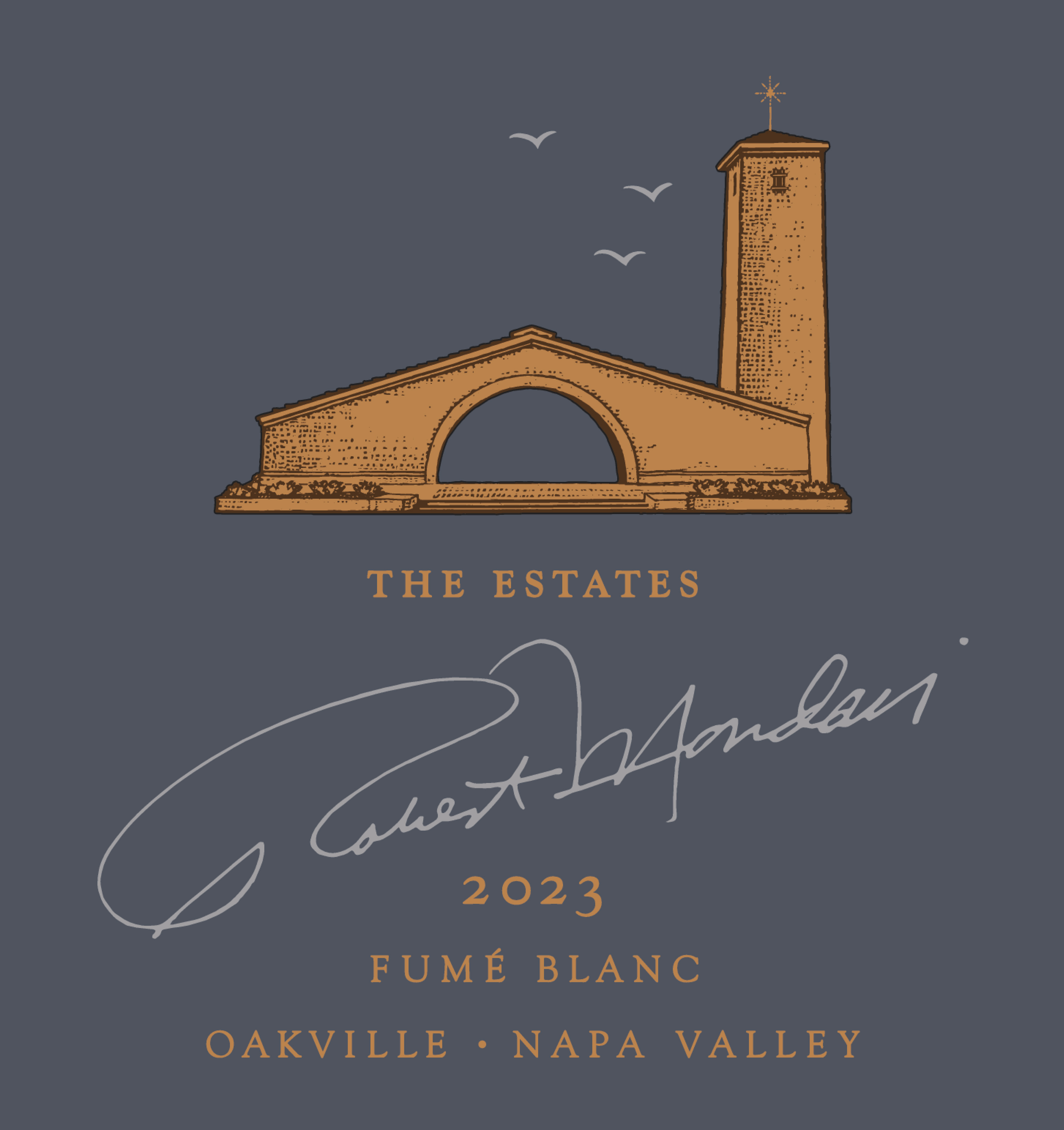 TABC label artwork for Robert Mondavi Winery The Estates Fume Blanc Oakville