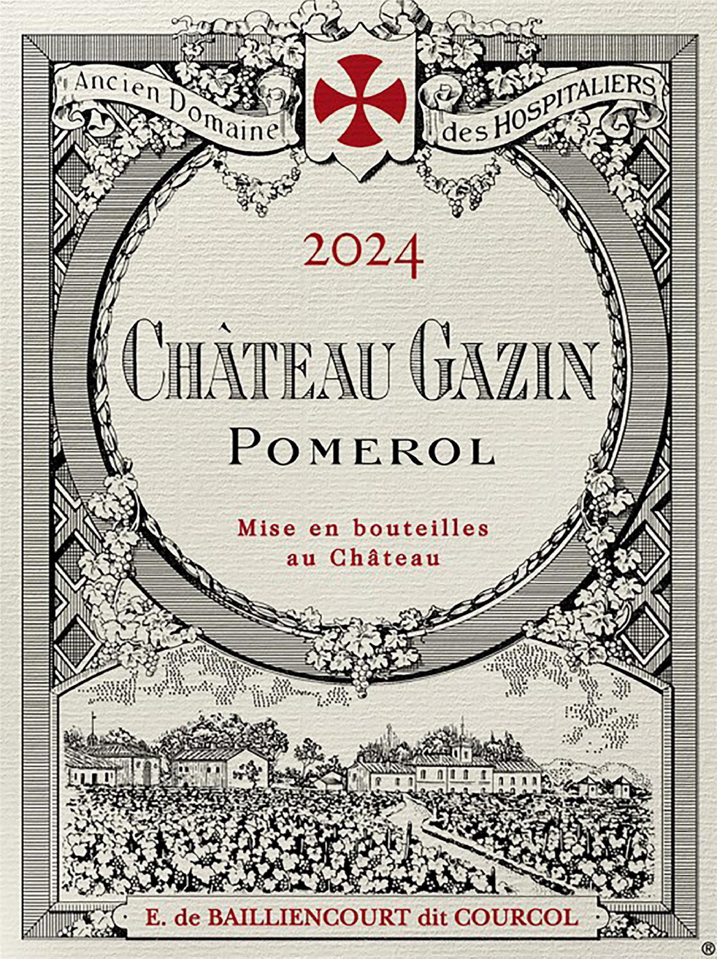 TABC label artwork for CHATEAU GAZIN POMEROL