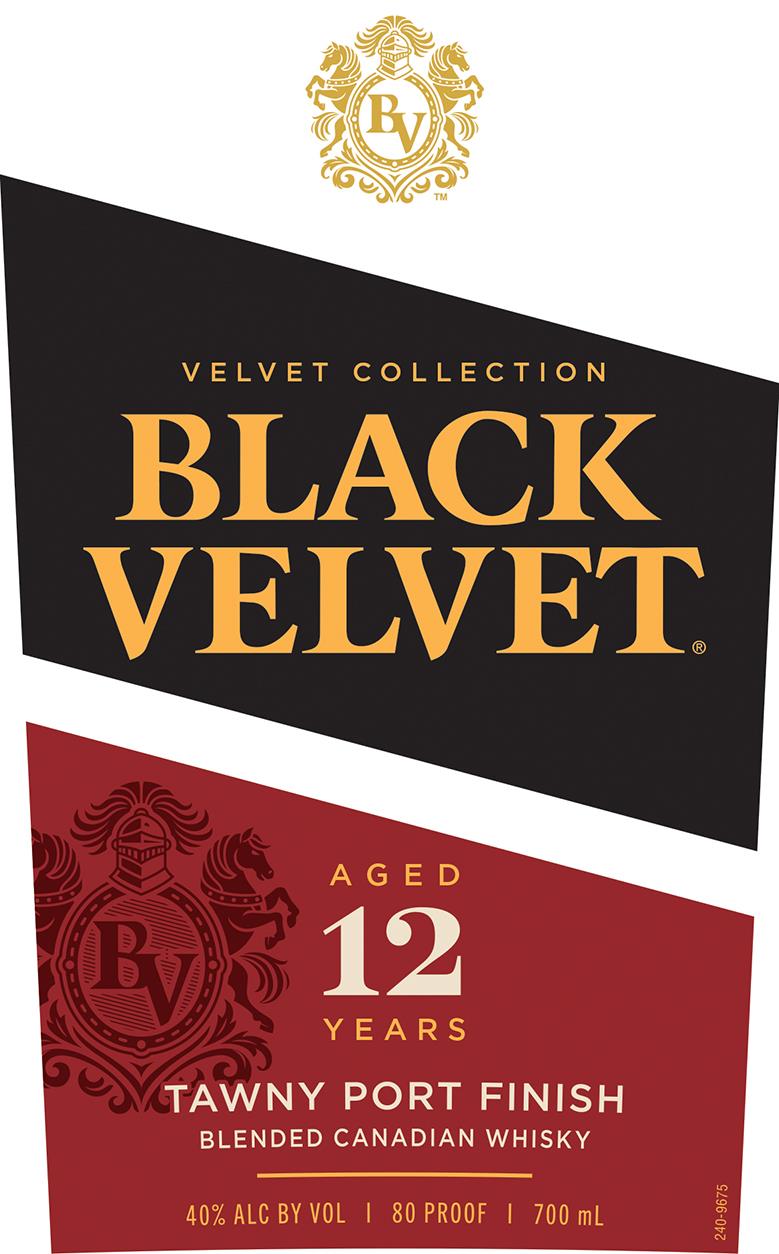 TABC label artwork for Black Velvet Tawny Port Finish