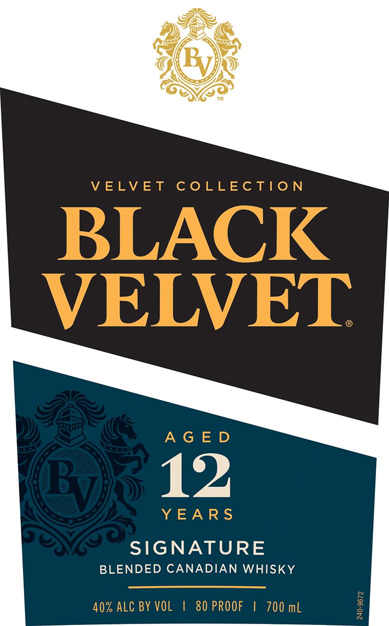 TABC label artwork for Black Velvet Signature