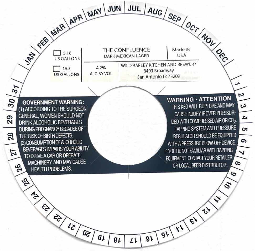 TABC label artwork for The Confluence
