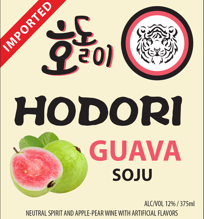 TABC label artwork for HODORI Guava