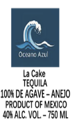 TABC label artwork for Oceano Azul La Cake Tequila