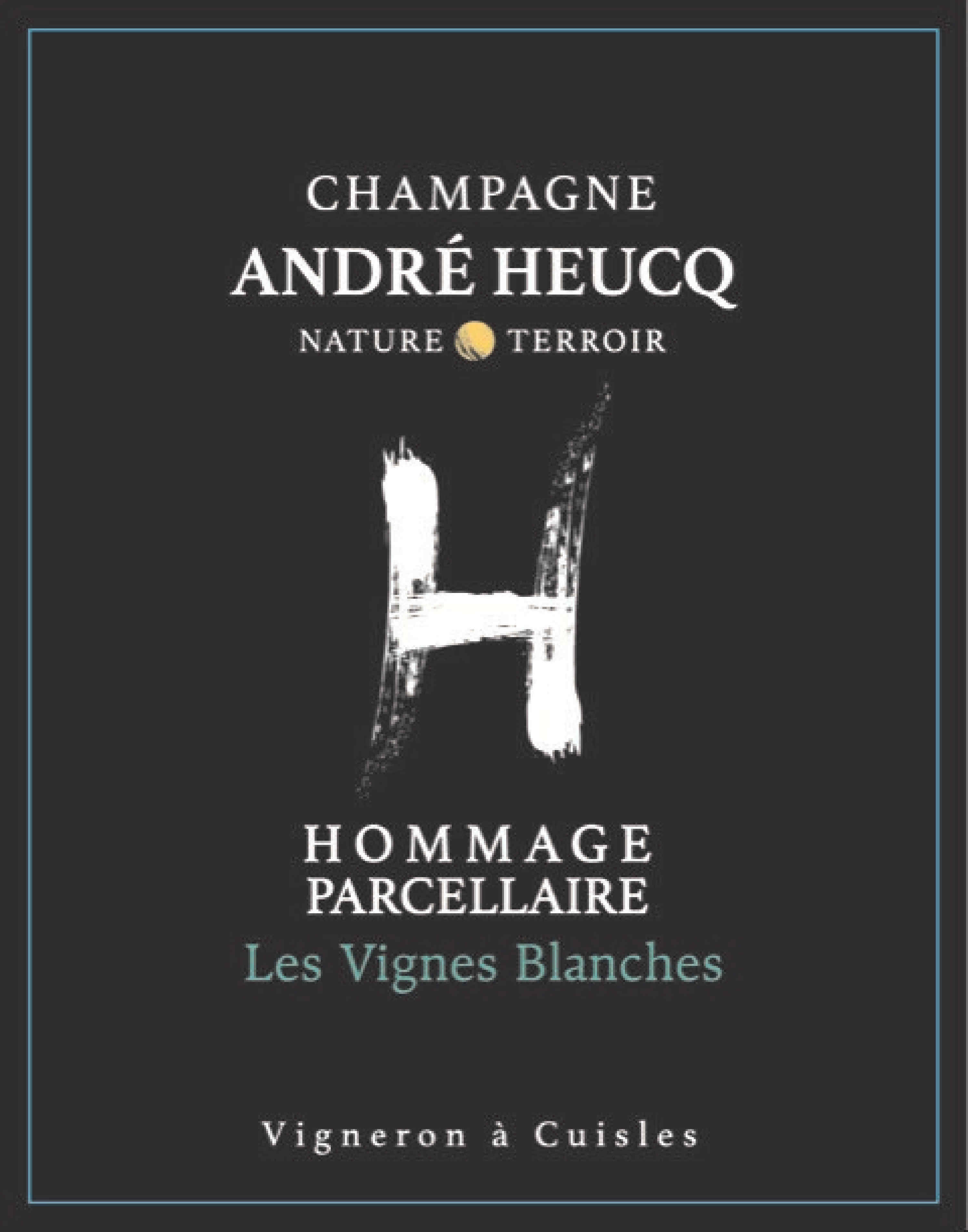 TABC label artwork for Andre Heucq Les Vignes Blanches Chardonnay Champagne