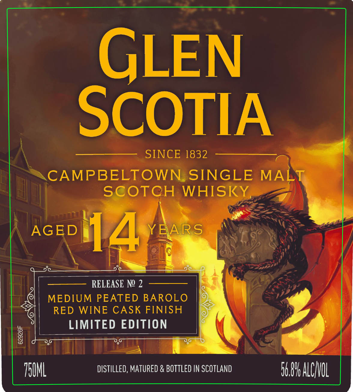 TABC label artwork for GLEN SCOTIA 14YO RELEASE NO. 2