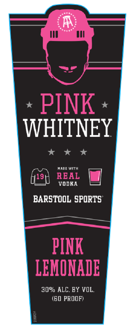 TABC label artwork for New Amsterdam Pink Whitney