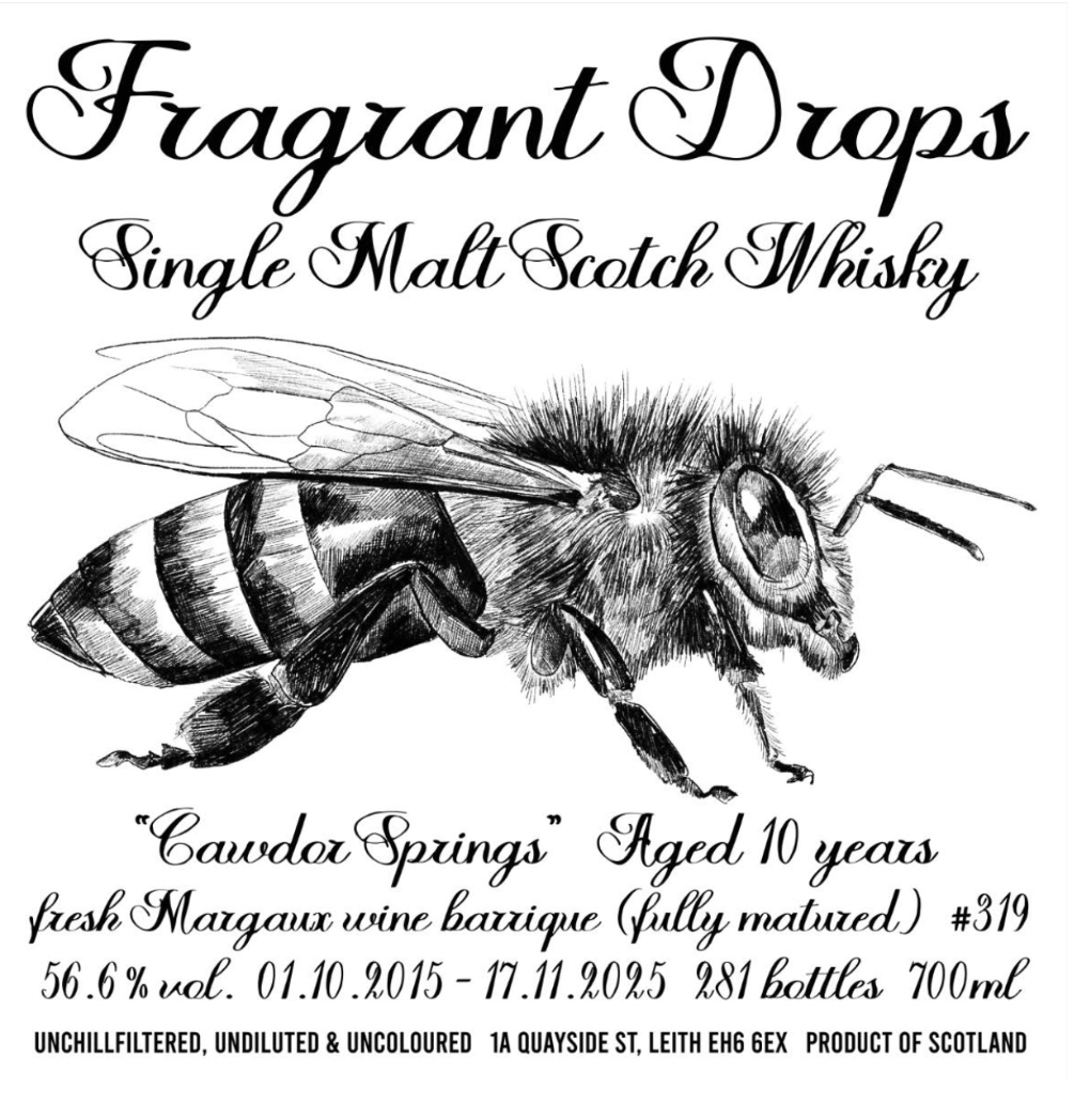 TABC label artwork for FRAGRANT DROPS Margaux