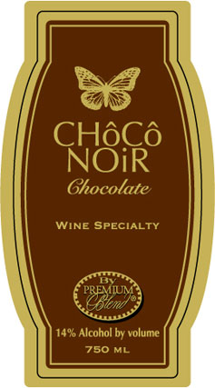 TABC label artwork for Choco Noir Chocolate