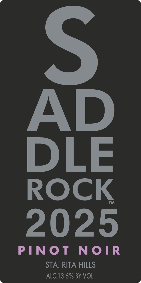 TABC label artwork for SADDLEROCK PINOT NOIR