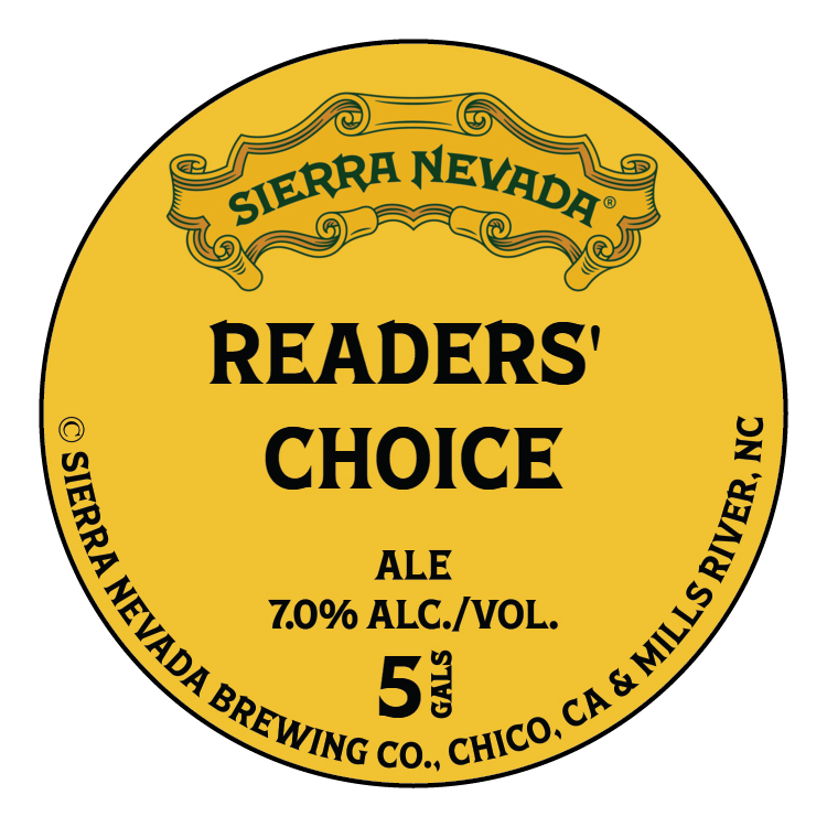 TABC label artwork for Sierra Nevada Readers' Choice