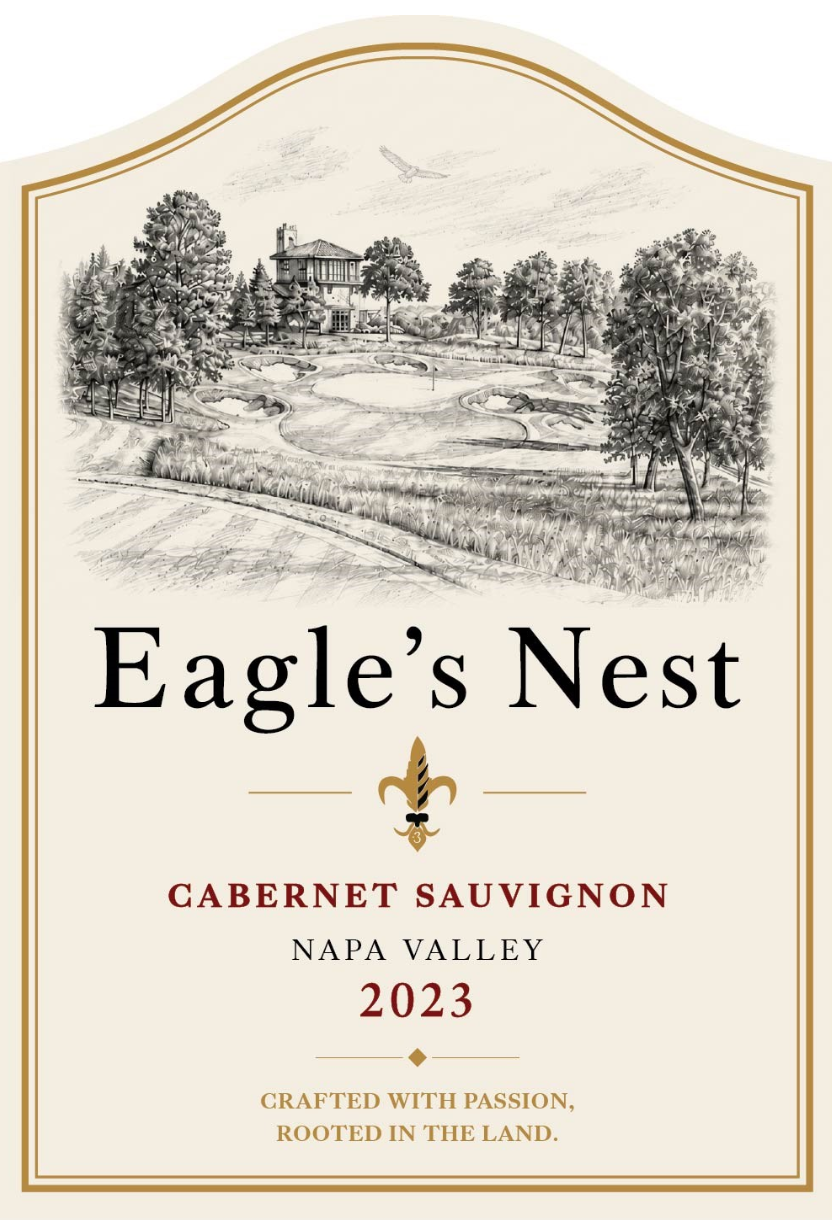 TABC label artwork for EAGLE'S NEST 2023 CABERNET SAUVIGNON