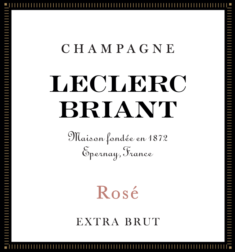 TABC label artwork for LECLERC BRIANT ROSE EXTRA BRUT