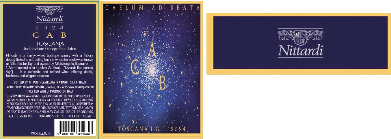 TABC label artwork for NITTARDI CAB TOSCANA