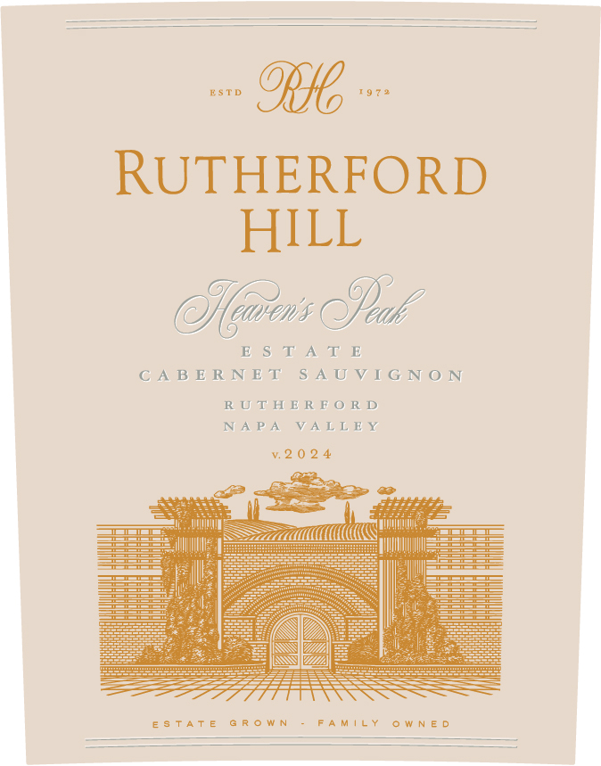 TABC label artwork for Rutherford Hill Heaven's Peak Cabernet Sauvignon Rutherford, Napa Valley