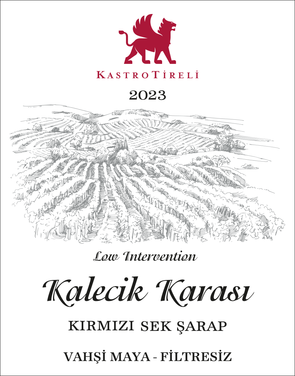 TABC label artwork for Kastro Tireli 2023 Kalecik Karasi LI