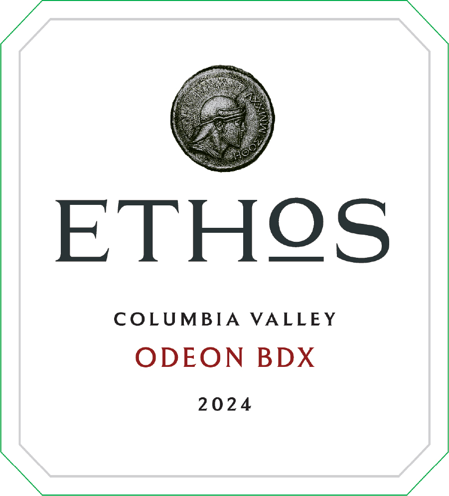 TABC label artwork for Ethos Red Wine, Odeon BDX 2024