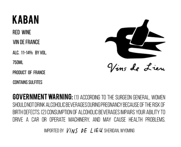 TABC label artwork for KABAN PIANO PIANO 2022 RED WINE